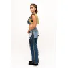 Patchwork-Hose Jeans Seite