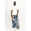 Patchwork-Hose Baggy Vorderseite