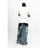 Patchwork-Hose Baggy Rückseite