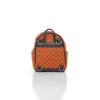 Shweshwe Mini-Rucksack Orange Vorderseite