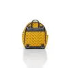 Shweshwe Mini-Rucksack Gelb Vorderseite