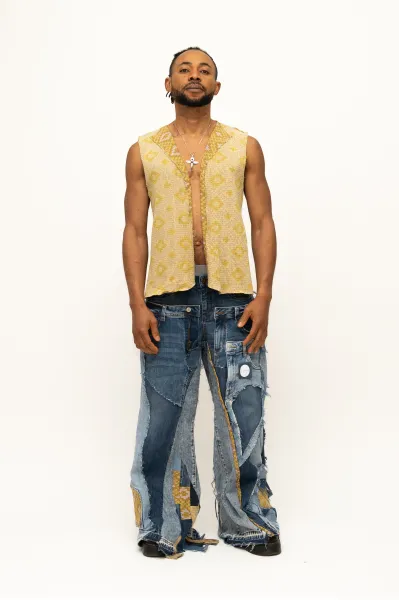 Patchwork Weste Vorderseite