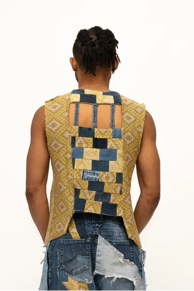 Patchwork Weste Rückseite